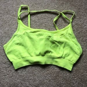 Yellow Nike Sports Bra Size M